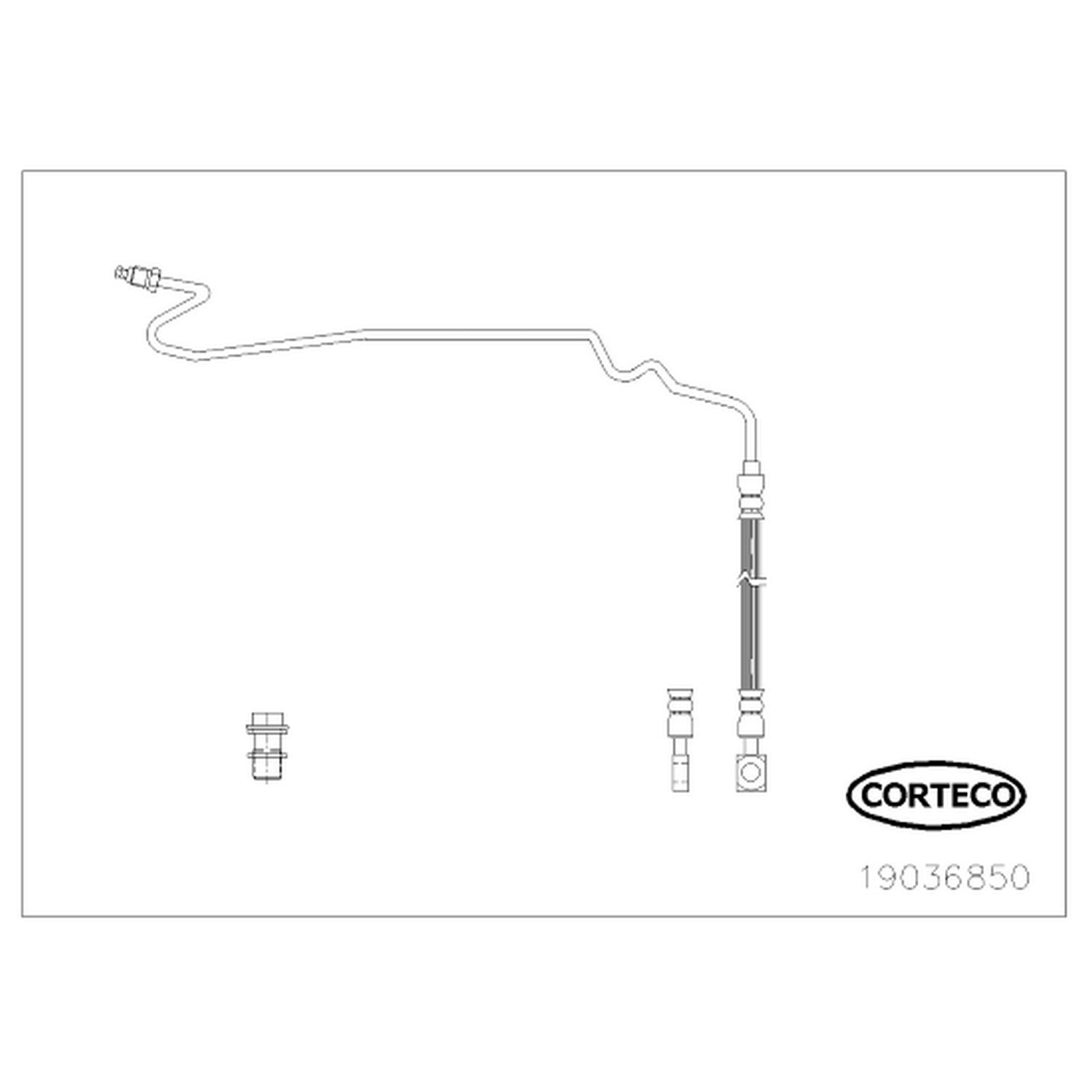 Corteco Brake Hydraulic Hose 19036850