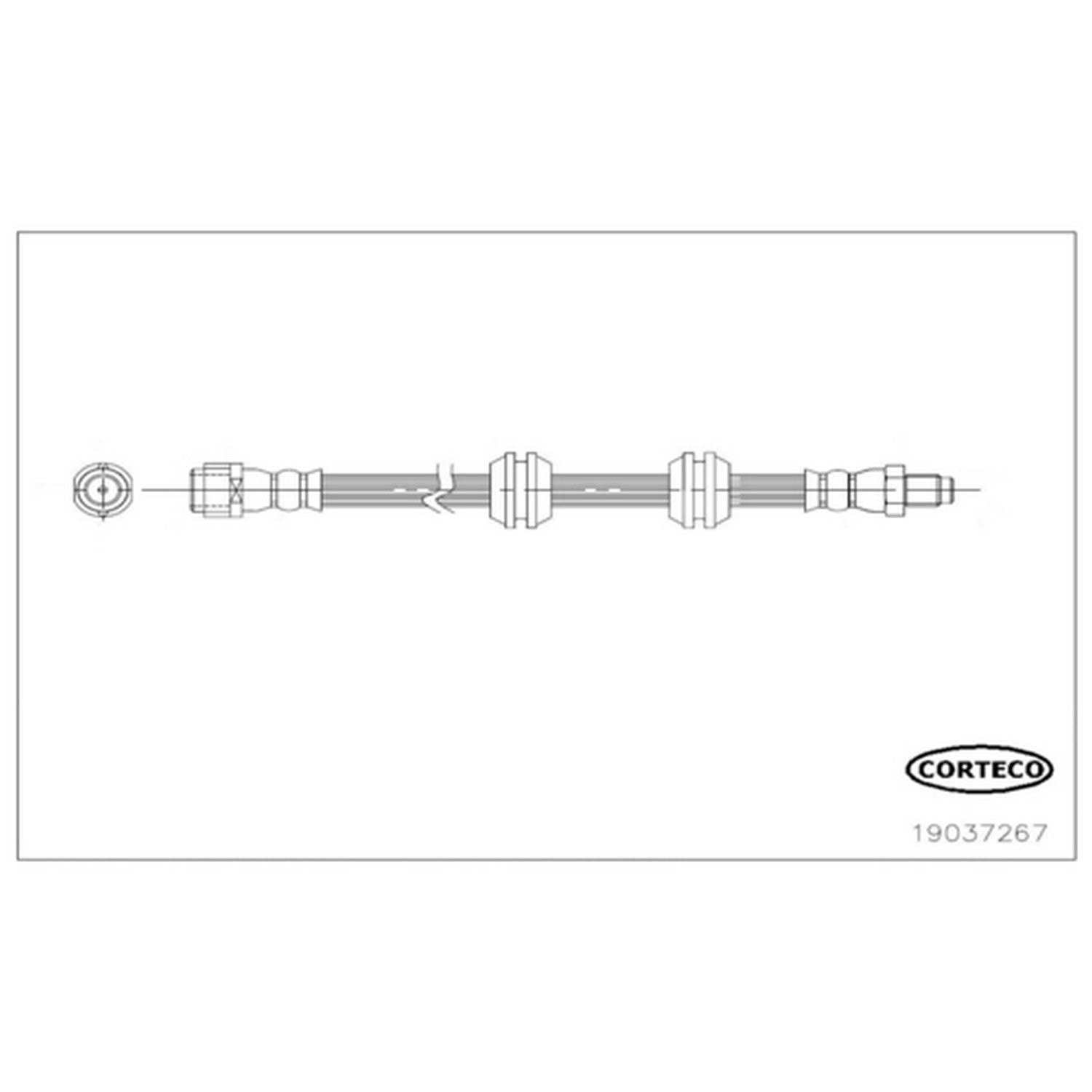 Corteco Brake Hydraulic Hose 19037267