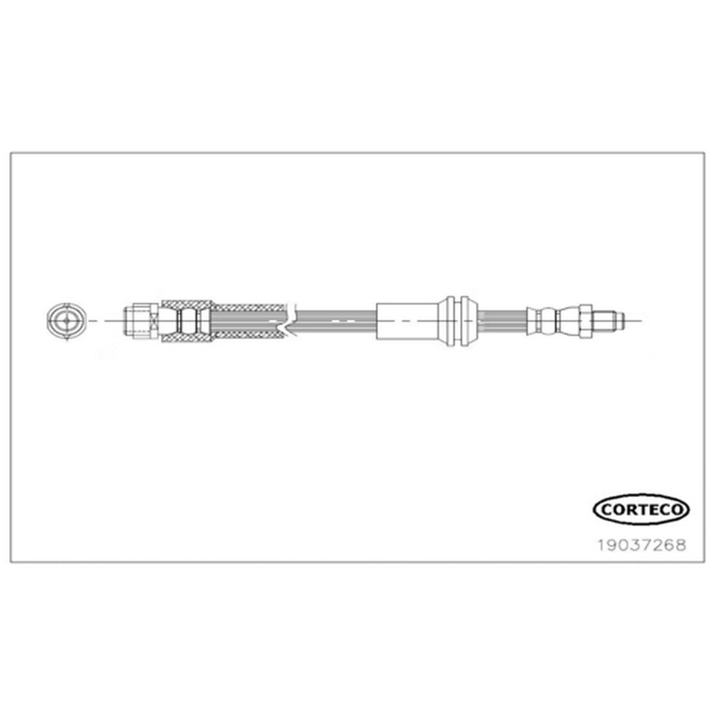 Corteco Brake Hydraulic Hose 19037268