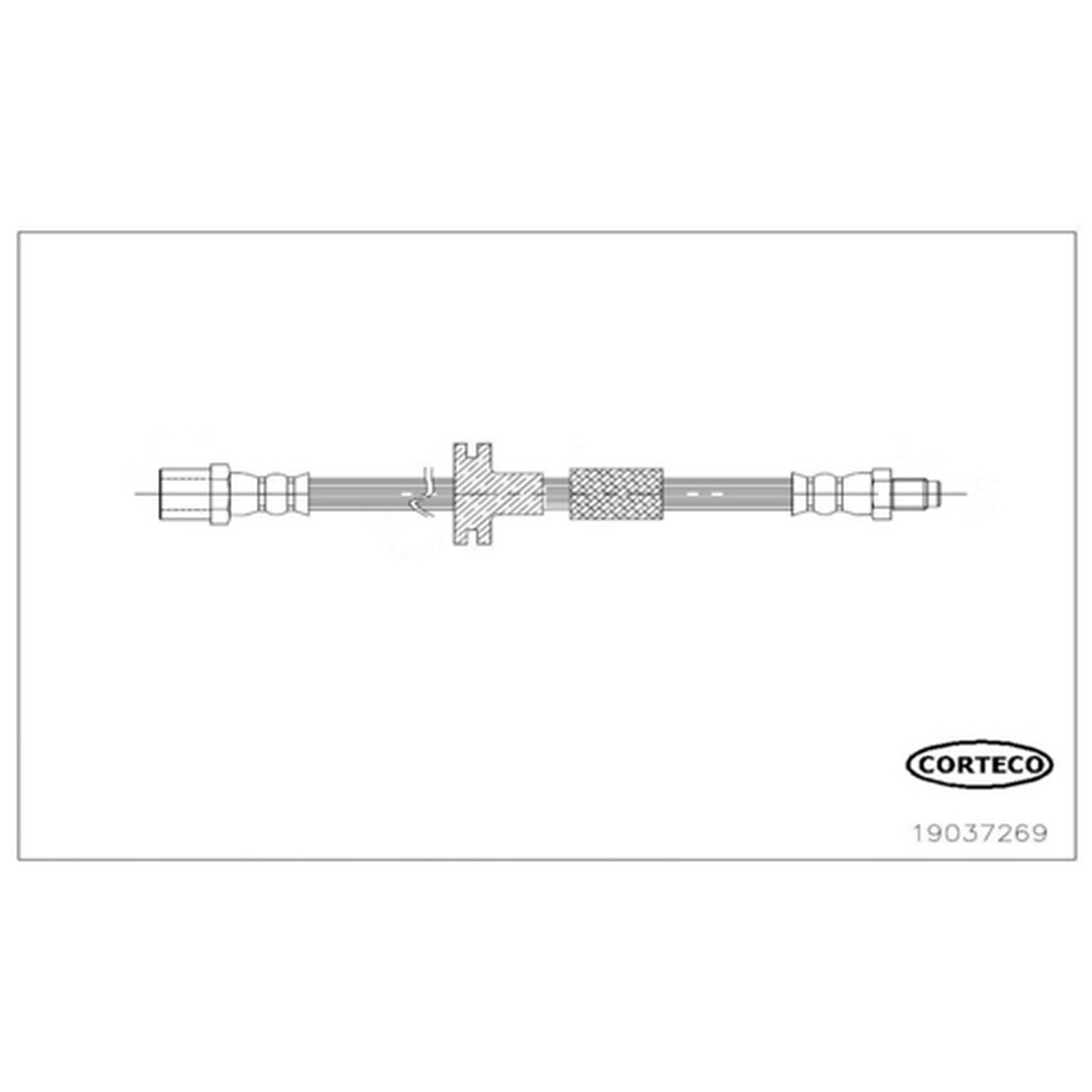 Corteco Brake Hydraulic Hose 19037269