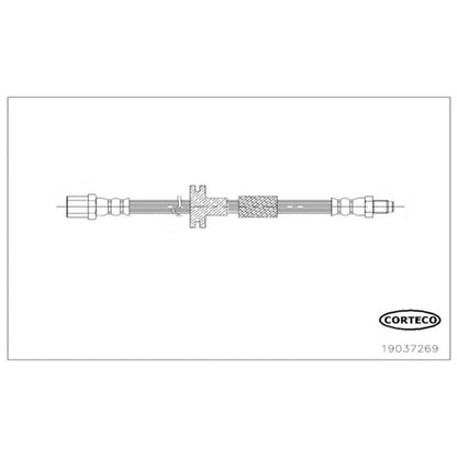 Corteco Brake Hydraulic Hose 19037269
