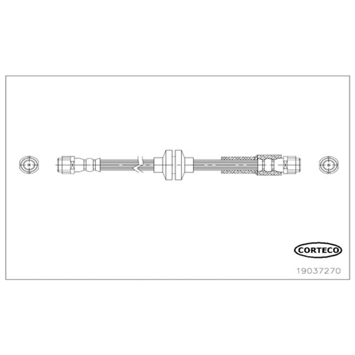 Corteco Brake Hydraulic Hose 19037270