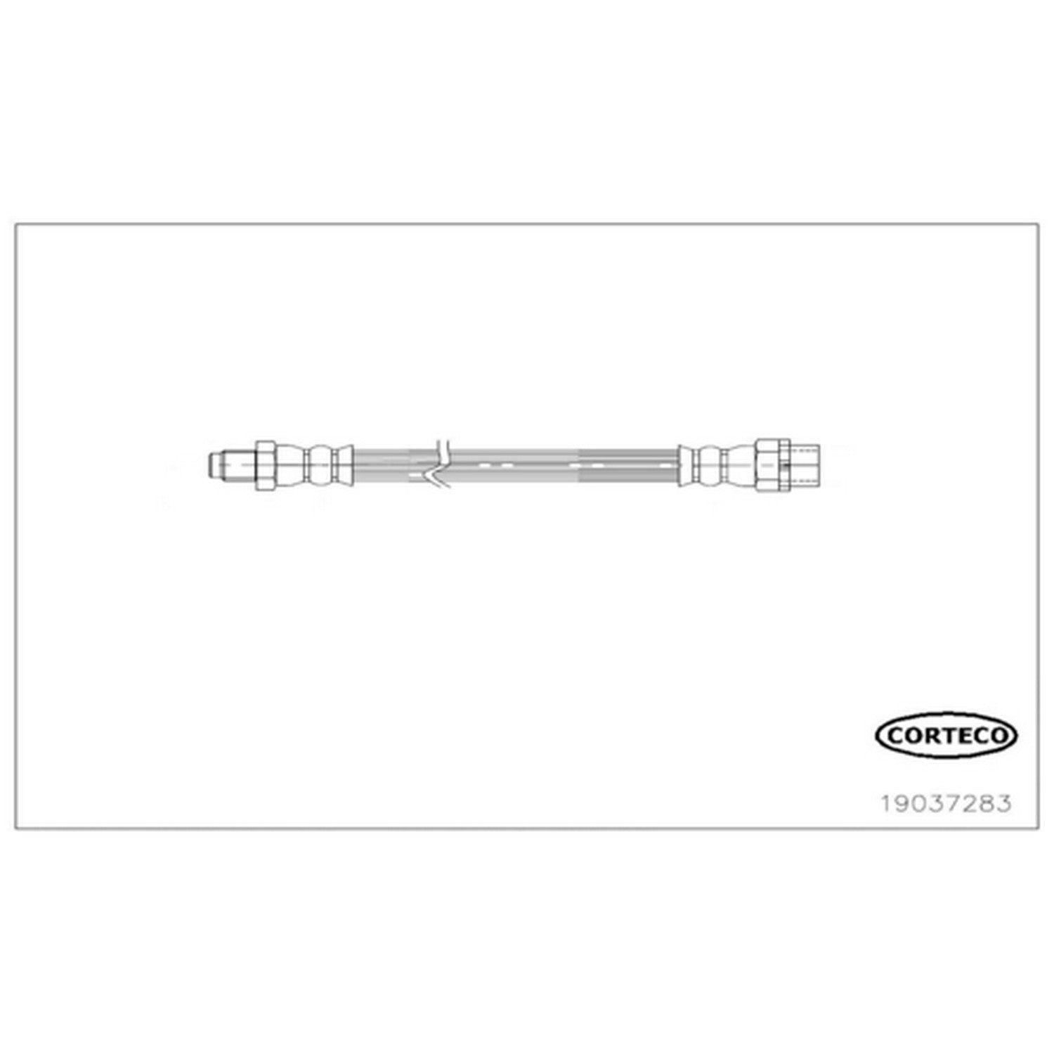 Corteco Brake Hydraulic Hose 19037283