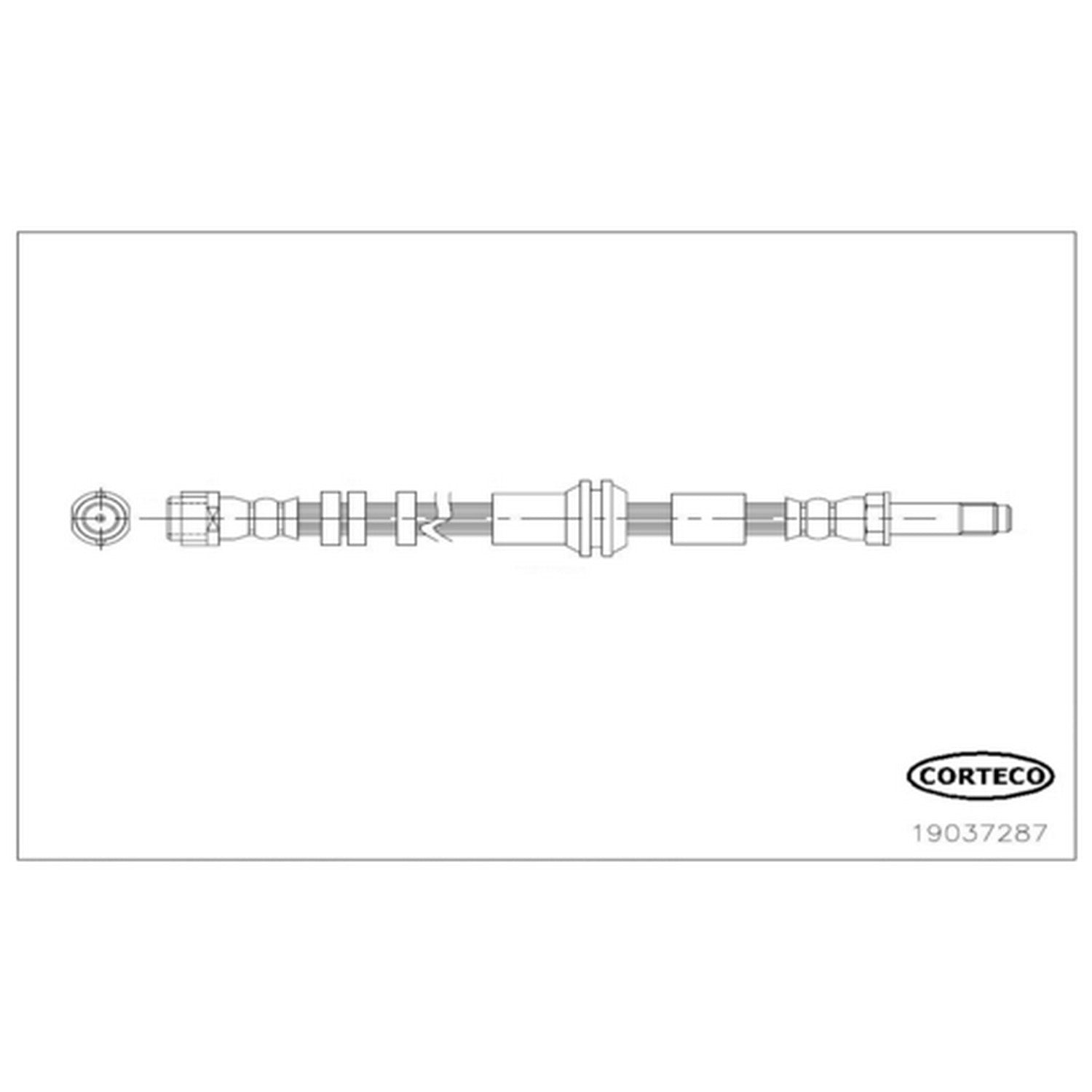 Corteco Brake Hydraulic Hose 19037287