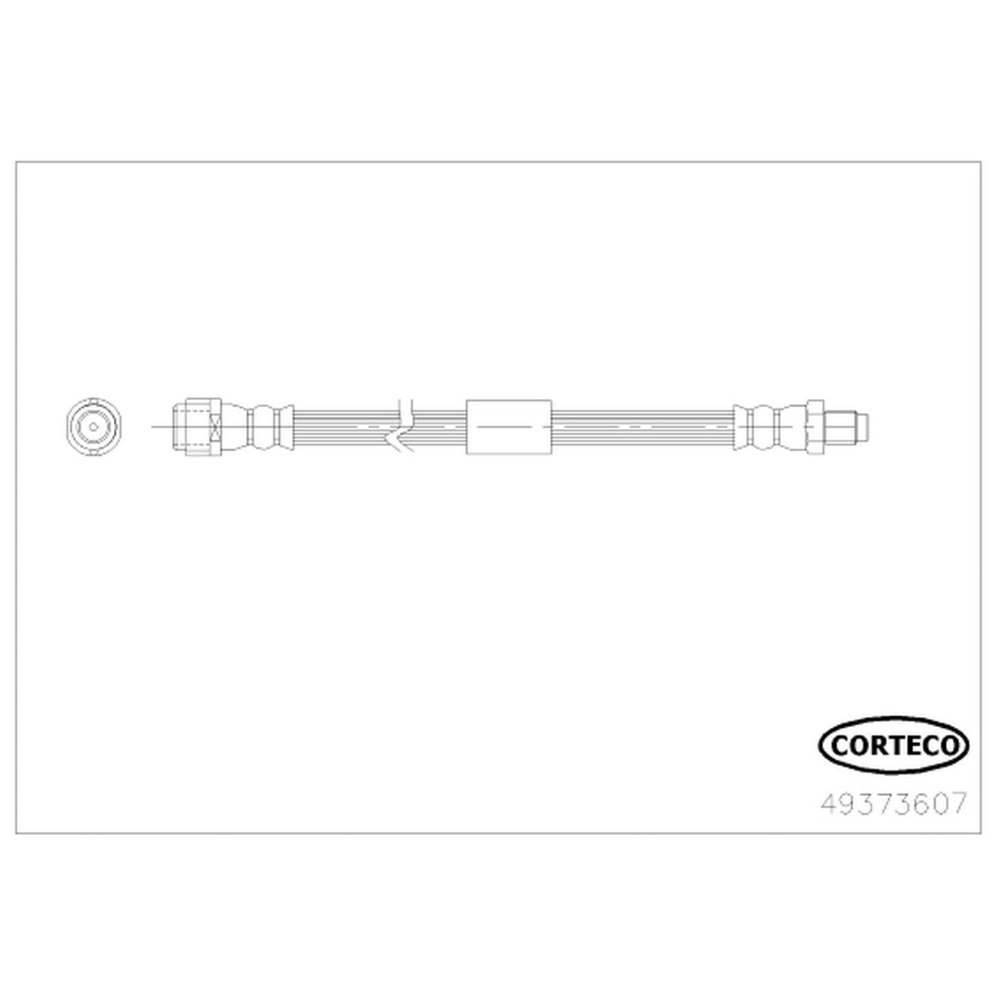 Corteco Brake Hydraulic Hose 49373607