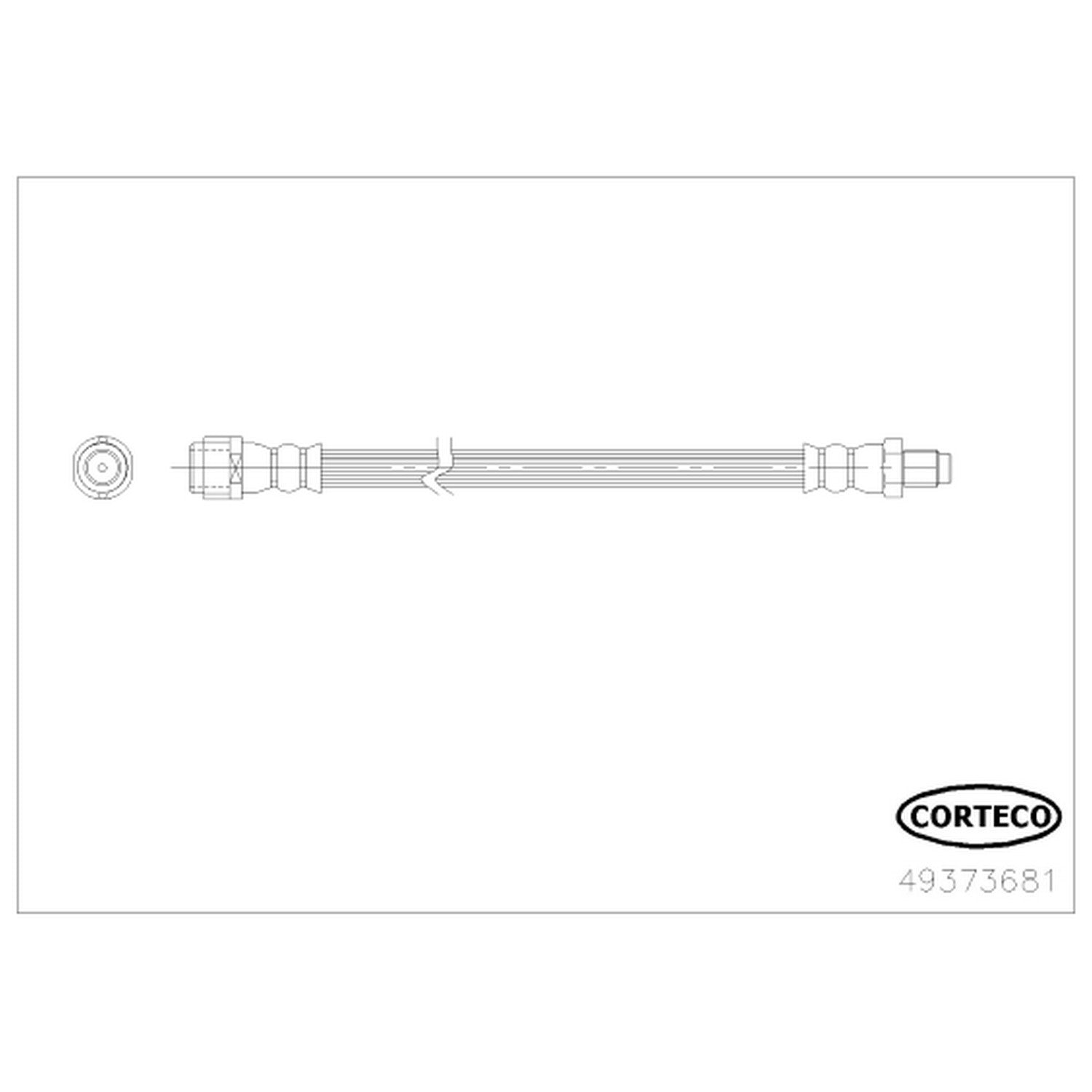 Corteco Brake Hydraulic Hose 49373681