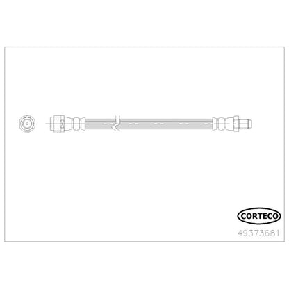 Corteco Brake Hydraulic Hose 49373681