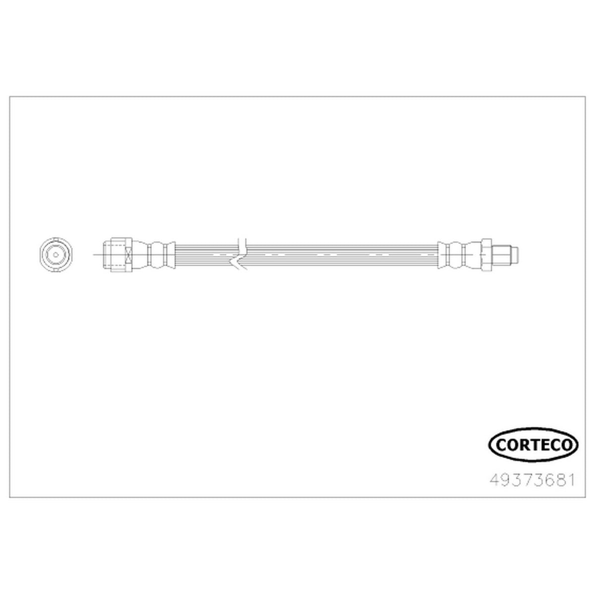Corteco Brake Hydraulic Hose 49373681