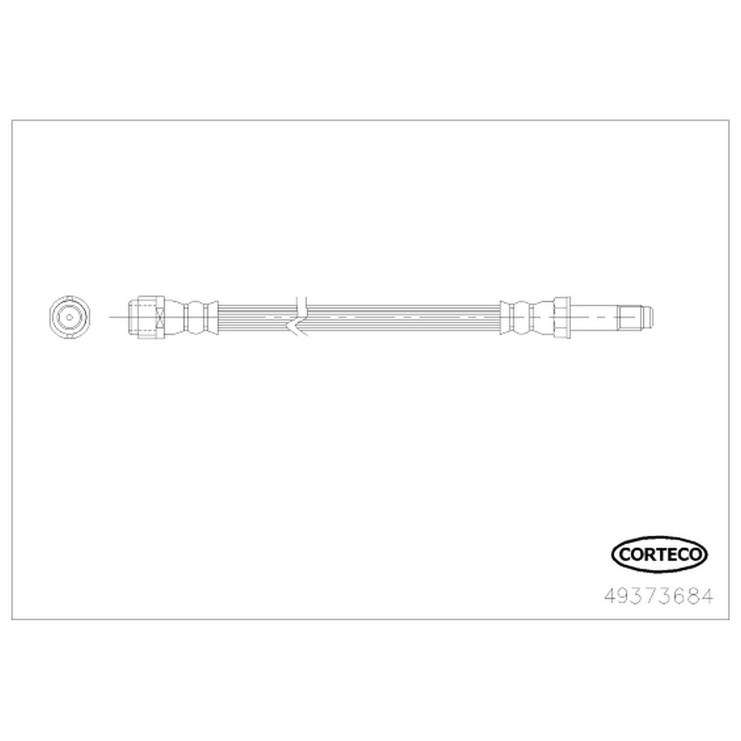 Corteco Brake Hydraulic Hose 49373684