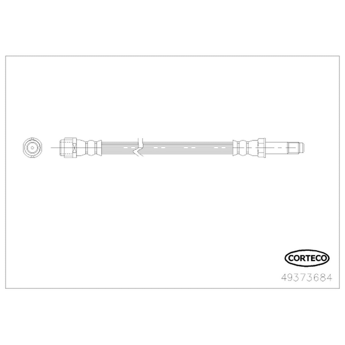 Corteco Brake Hydraulic Hose 49373684