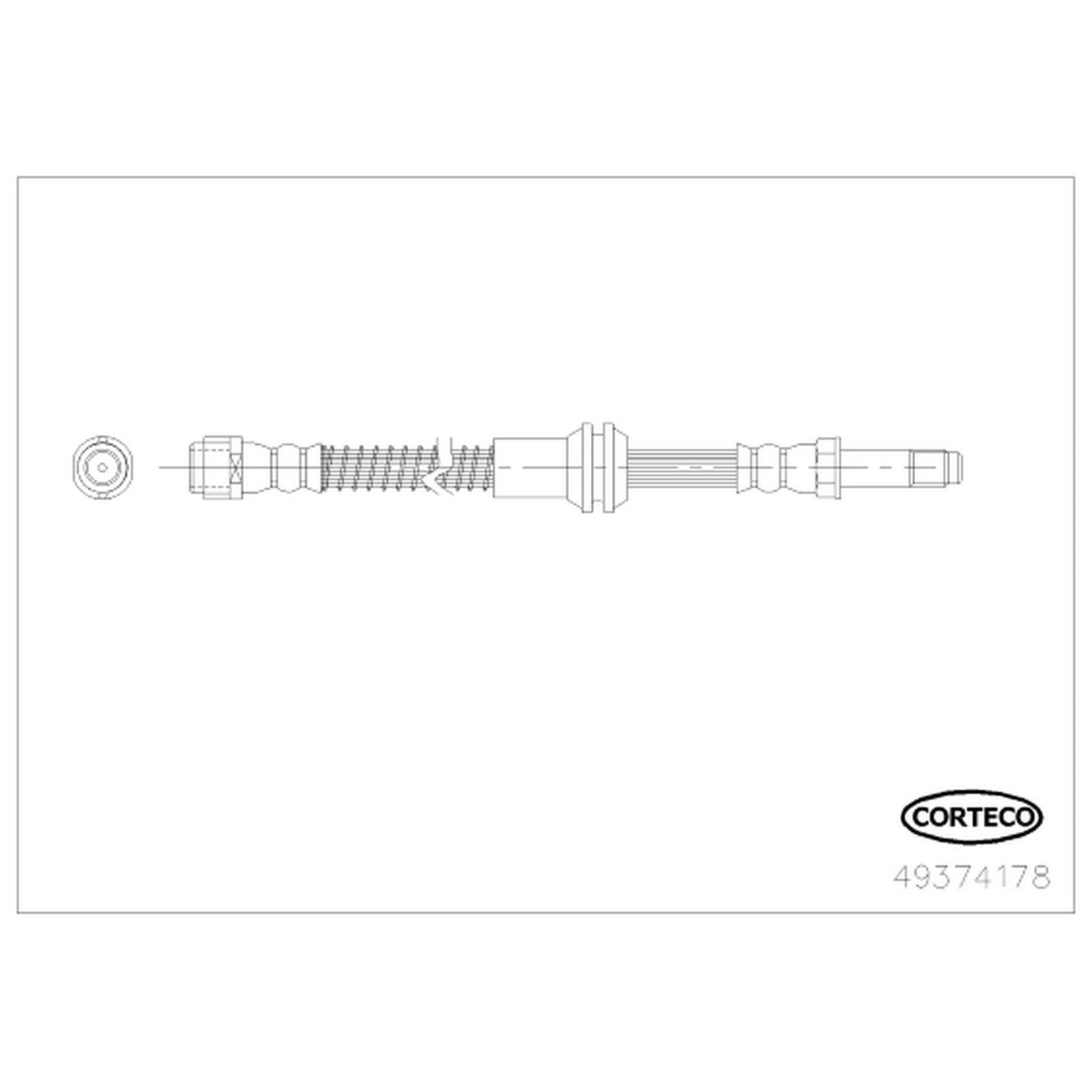 Corteco Brake Hydraulic Hose 49374178