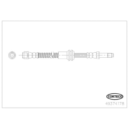 Corteco Brake Hydraulic Hose 49374178