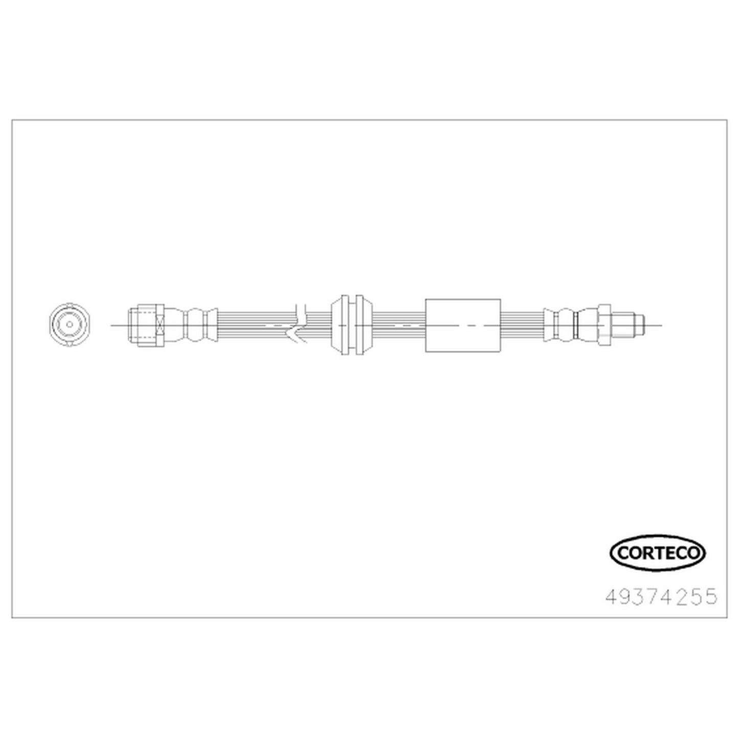 Corteco Brake Hydraulic Hose 49374255