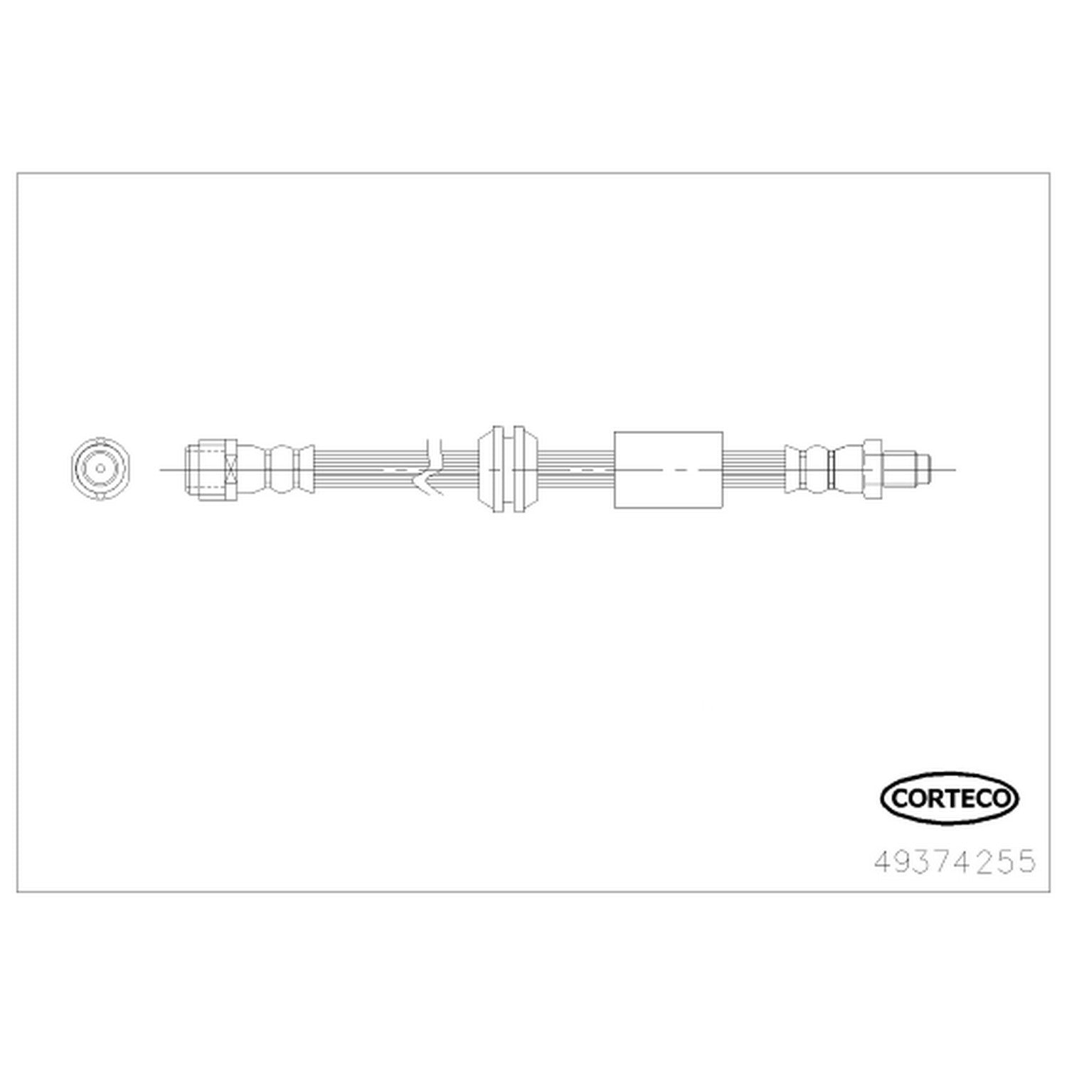Corteco Brake Hydraulic Hose 49374255