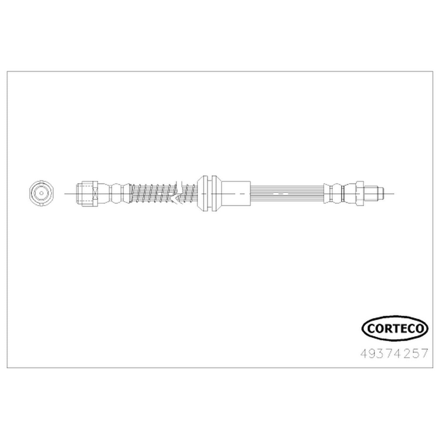 Corteco Brake Hydraulic Hose 49374257