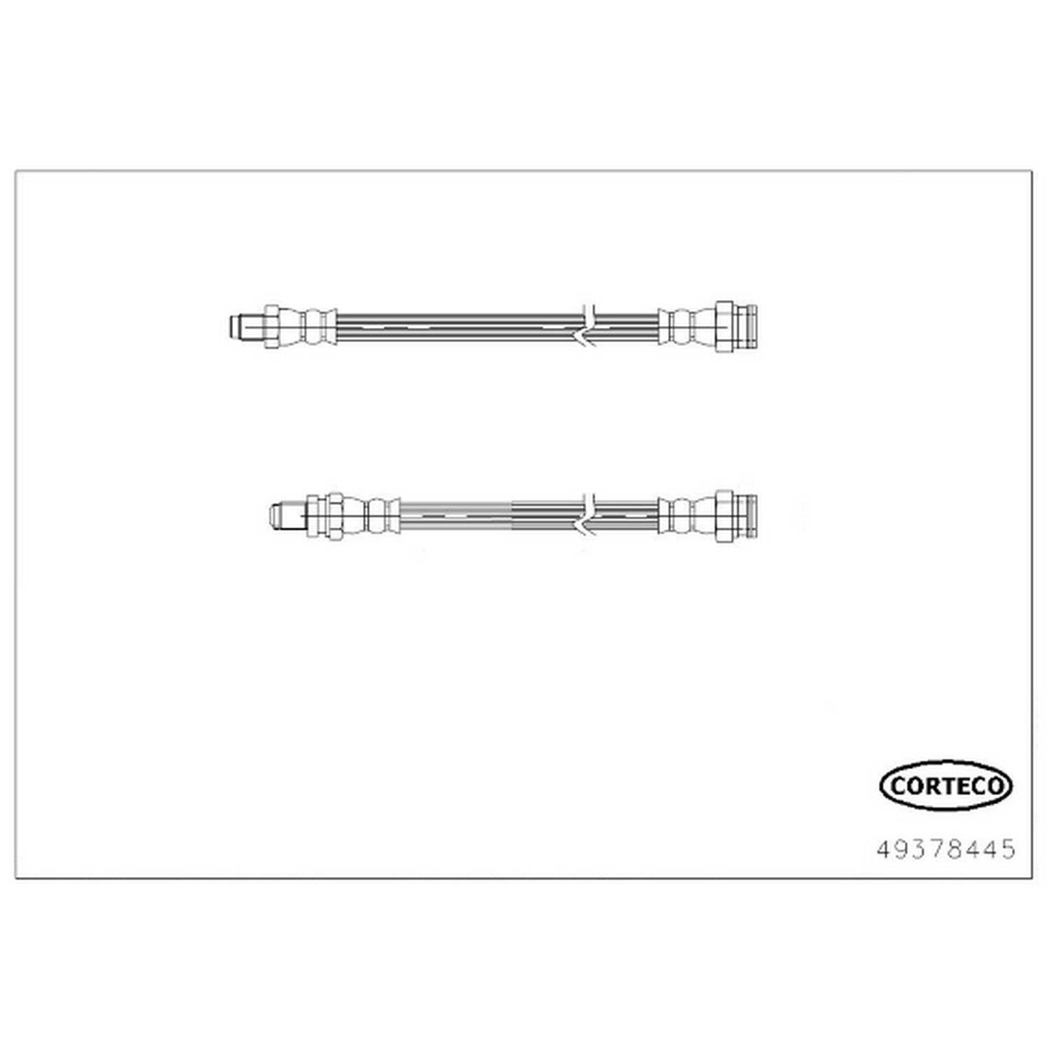 Corteco Brake Hydraulic Hose 49378445