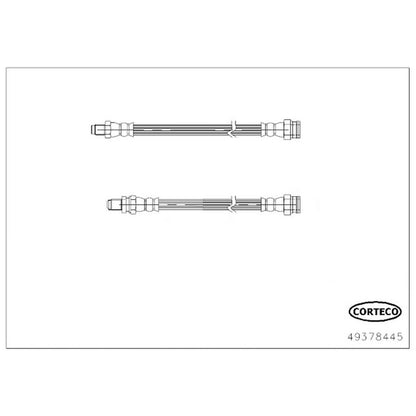 Corteco Brake Hydraulic Hose 49378445