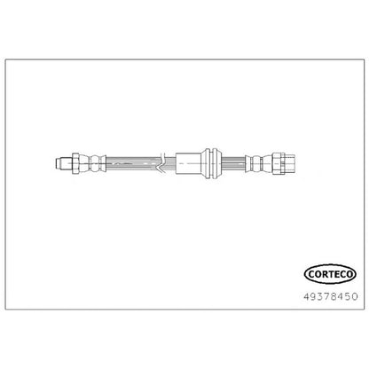 Corteco Brake Hydraulic Hose 49378450