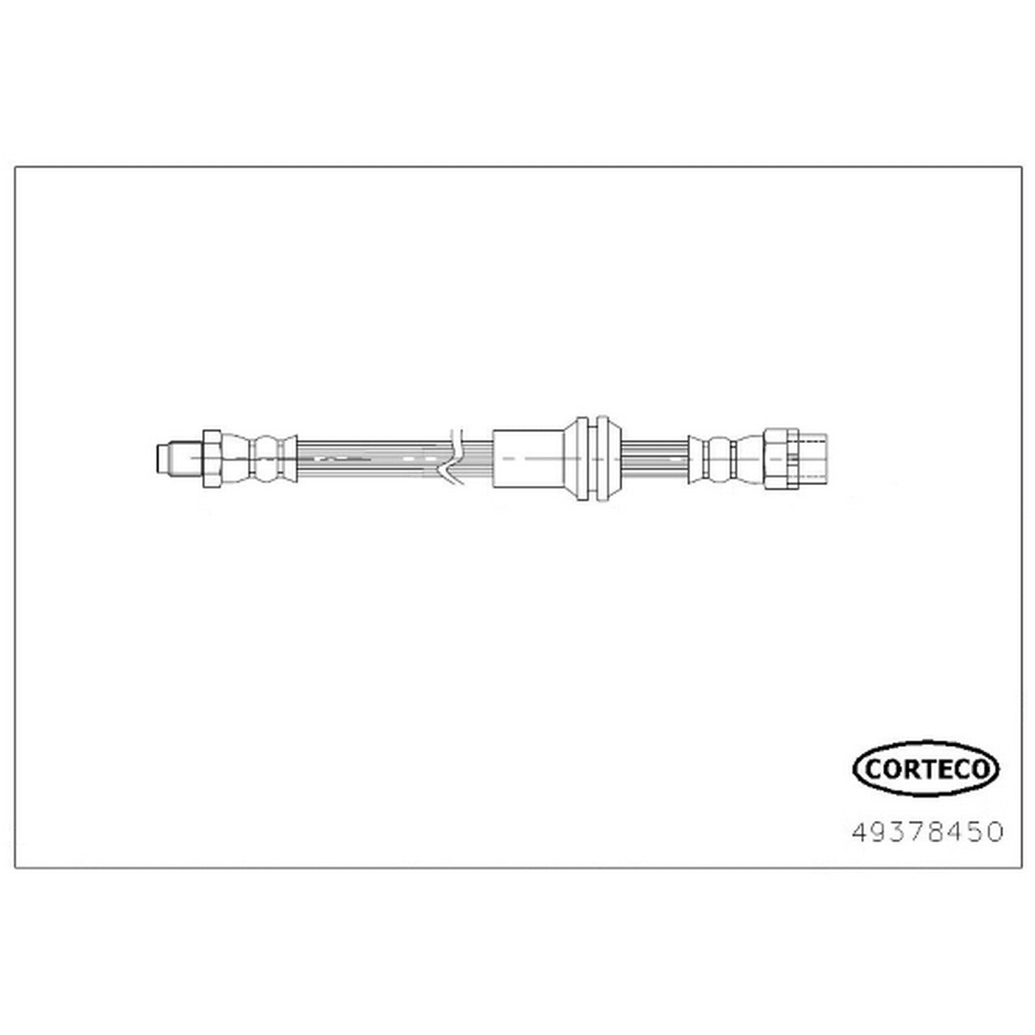 Corteco Brake Hydraulic Hose 49378450