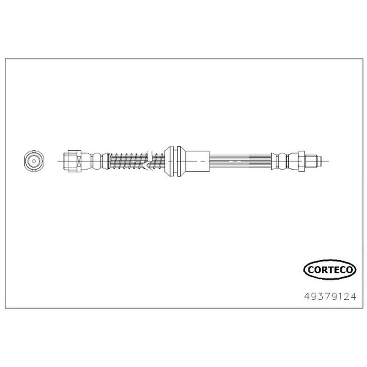 Corteco Brake Hydraulic Hose 49379124