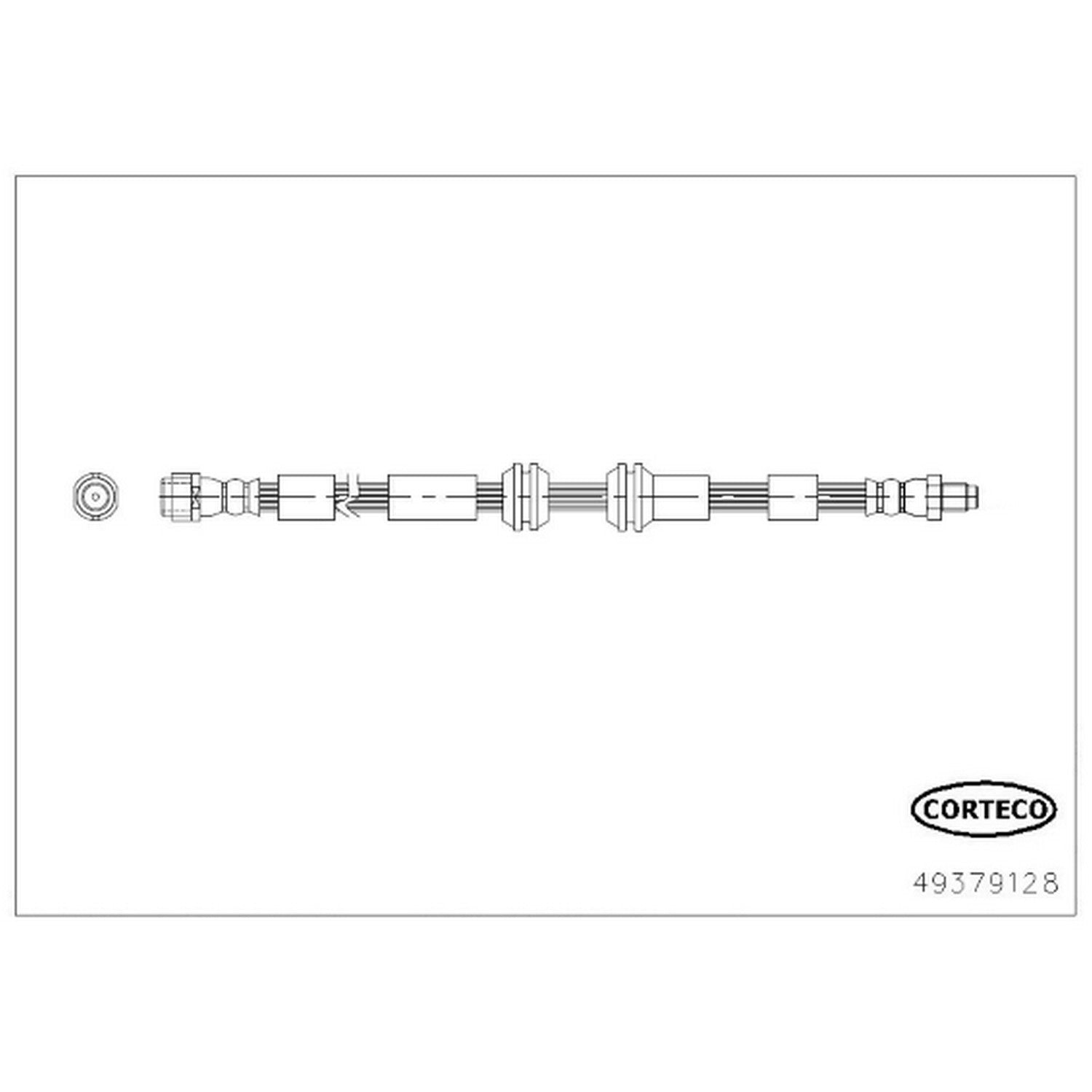 Corteco Brake Hydraulic Hose 49379128