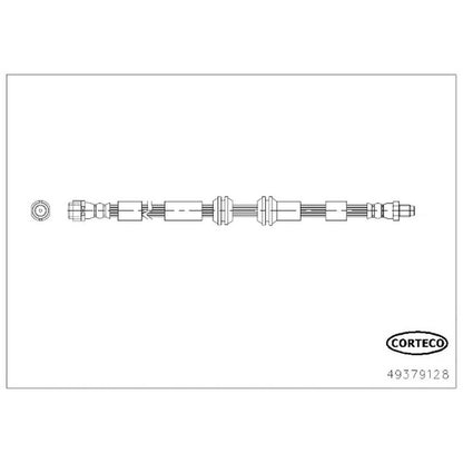 Corteco Brake Hydraulic Hose 49379128