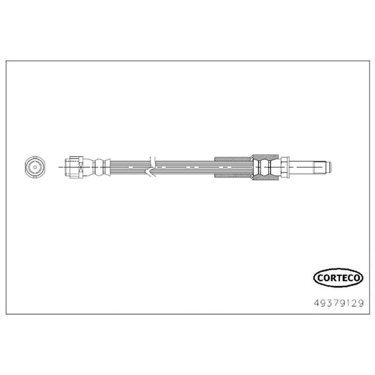 Corteco Brake Hydraulic Hose 49379129