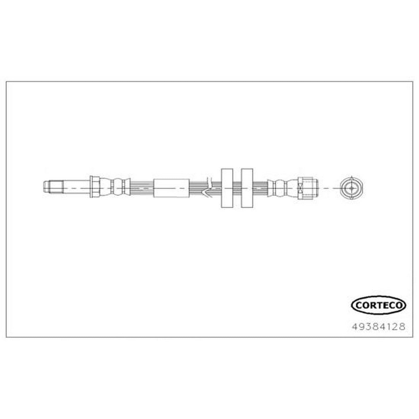 Corteco Brake Hydraulic Hose 49384128