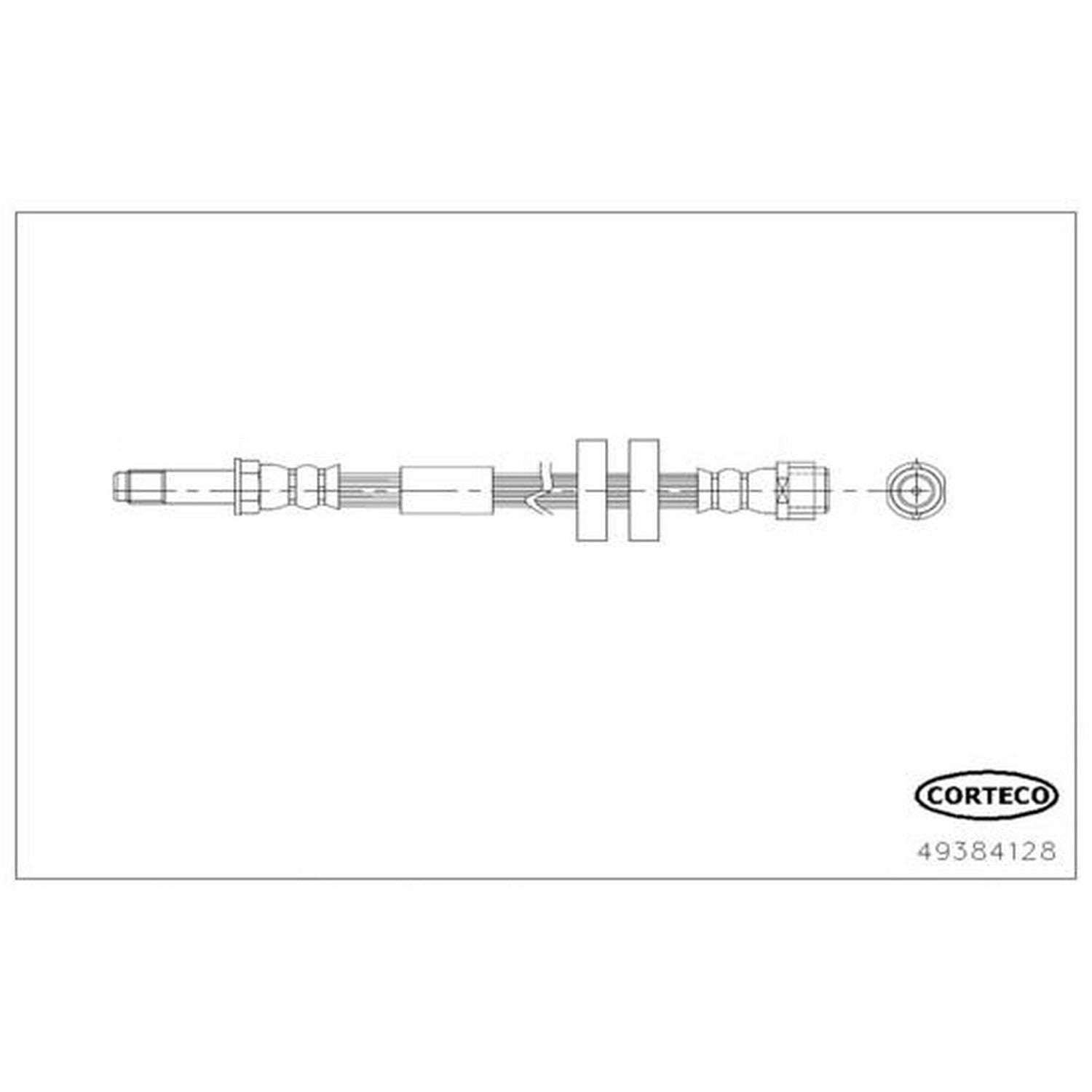 Corteco Brake Hydraulic Hose 49384128