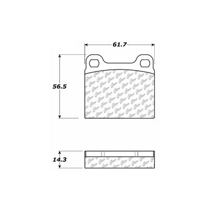 Stoptech Centric OE Formula Brake Pads 100.00310