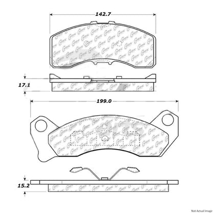 Centric Parts Disc Brake Pad Set 100.01451