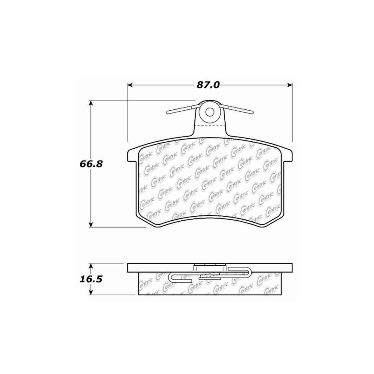 Centric Parts Disc Brake Pad Set 100.02280