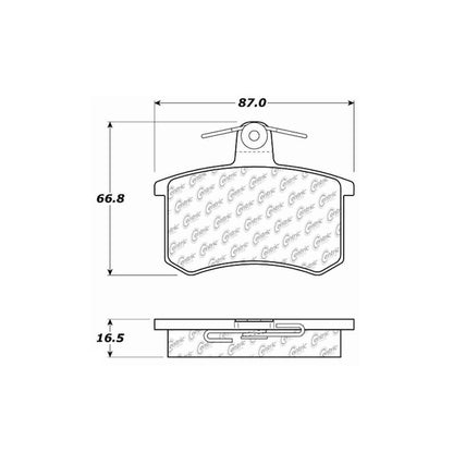 Centric Parts Disc Brake Pad Set 100.02280