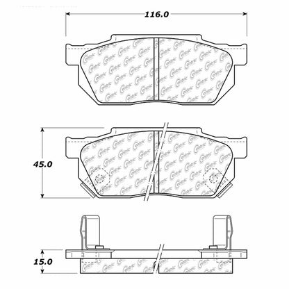 Centric Parts Disc Brake Pad Set 100.02420
