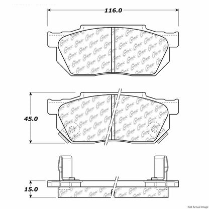 Centric Parts Disc Brake Pad Set 100.02420