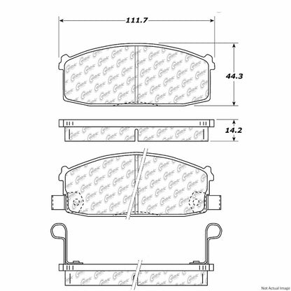 Centric Parts Disc Brake Pad Set 100.02660