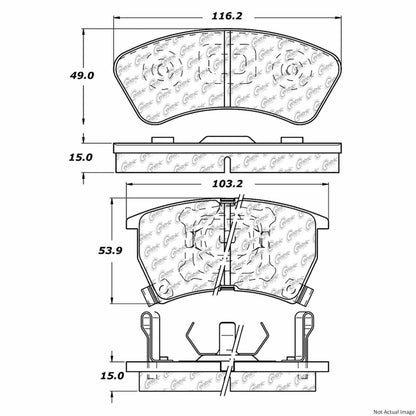 Centric Parts Disc Brake Pad Set 100.03330