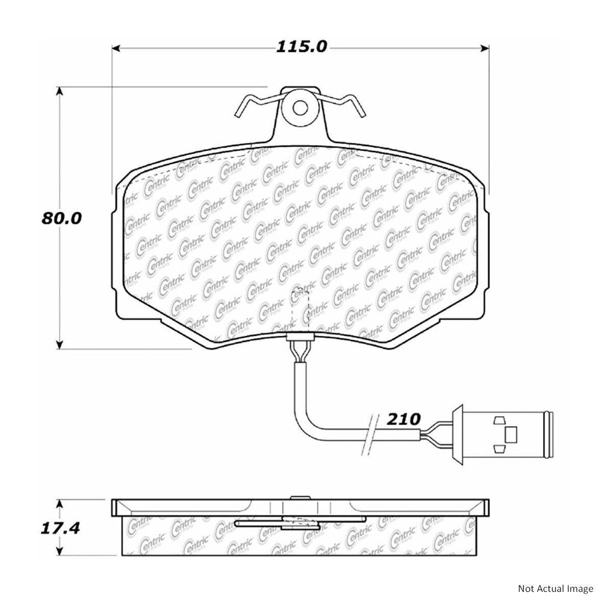 StopTech Original Equipment Formula Brake Pads with Hardware 100.03940