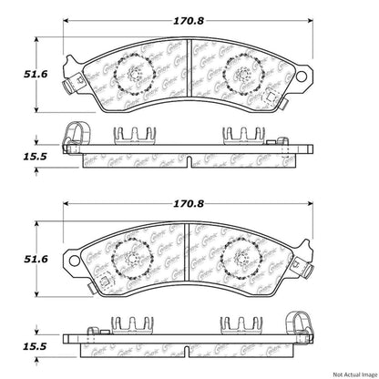 Centric Parts Disc Brake Pad Set 100.04010