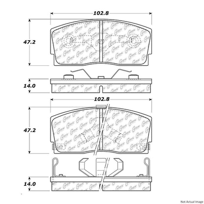 Centric Parts Disc Brake Pad Set 100.04330