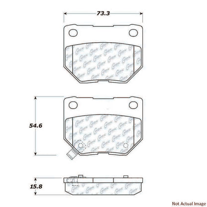 Centric Parts Disc Brake Pad Set 100.04400