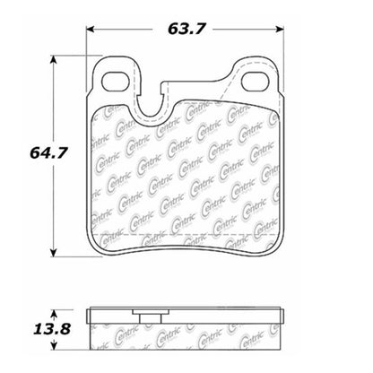 Centric Parts Disc Brake Pad Set 100.04650