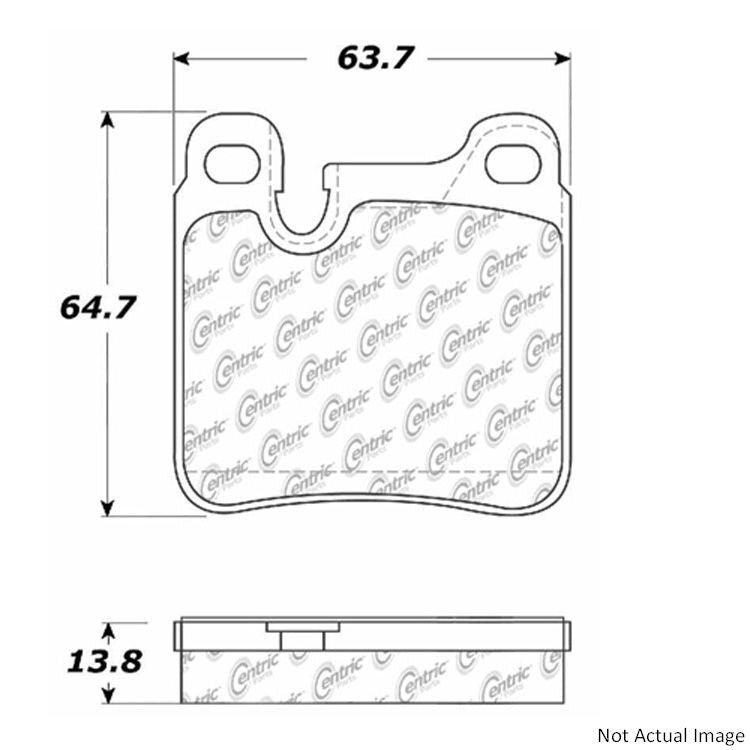 Centric Parts Disc Brake Pad Set 100.04650