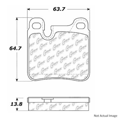 Centric Parts Disc Brake Pad Set 100.04650