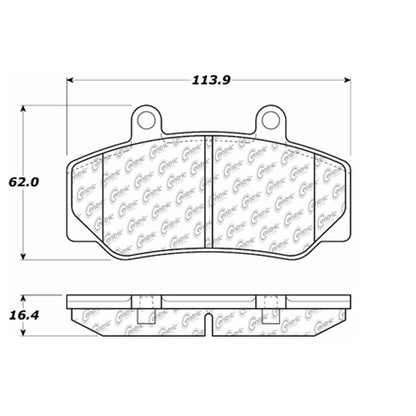 Centric Parts Disc Brake Pad Set 100.04760