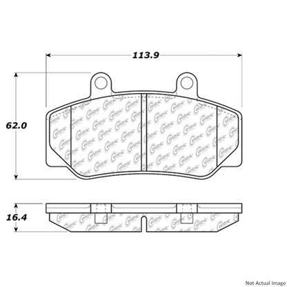 Centric Parts Disc Brake Pad Set 100.04760