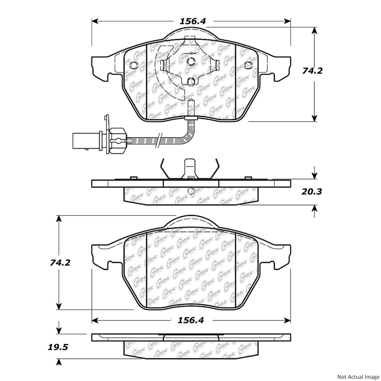 Centric Parts Disc Brake Pad Set 100.05400