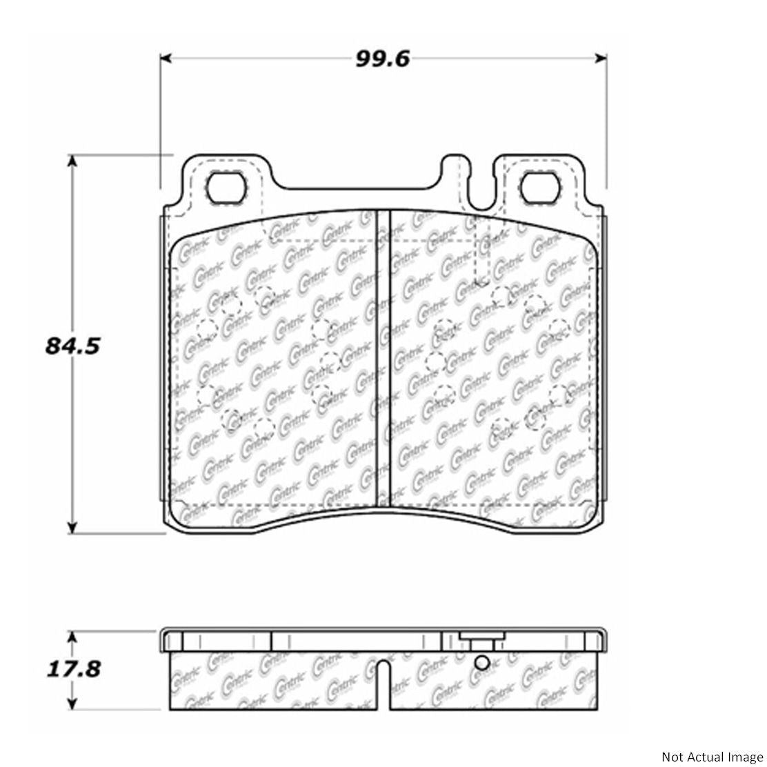 StopTech Original Equipment Formula Brake Pads with Hardware 100.05580