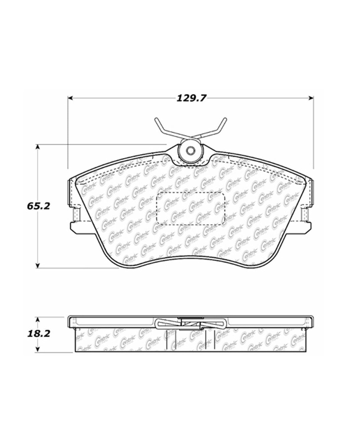 Stoptech Centric 92-99 Volkswagen EuroVan OE Formula Front Brake Pad 100.06380