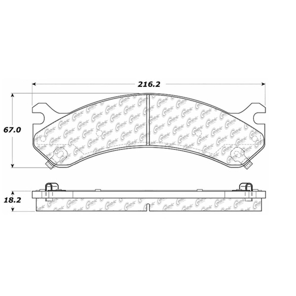 Centric Parts Disc Brake Pad Set 100.07410